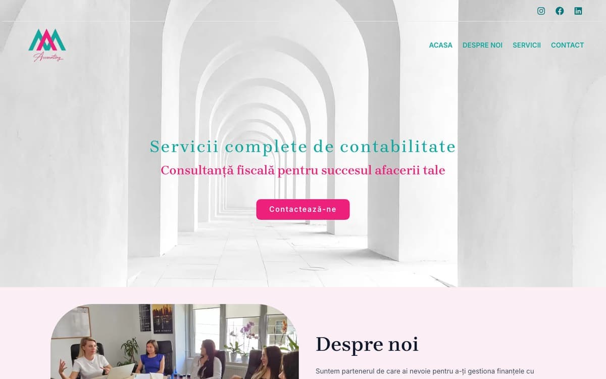 Home page of the MA Accounting Evidence website
